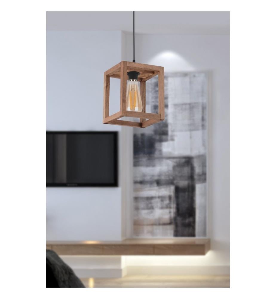 Lustre, Brun, Corps en bois