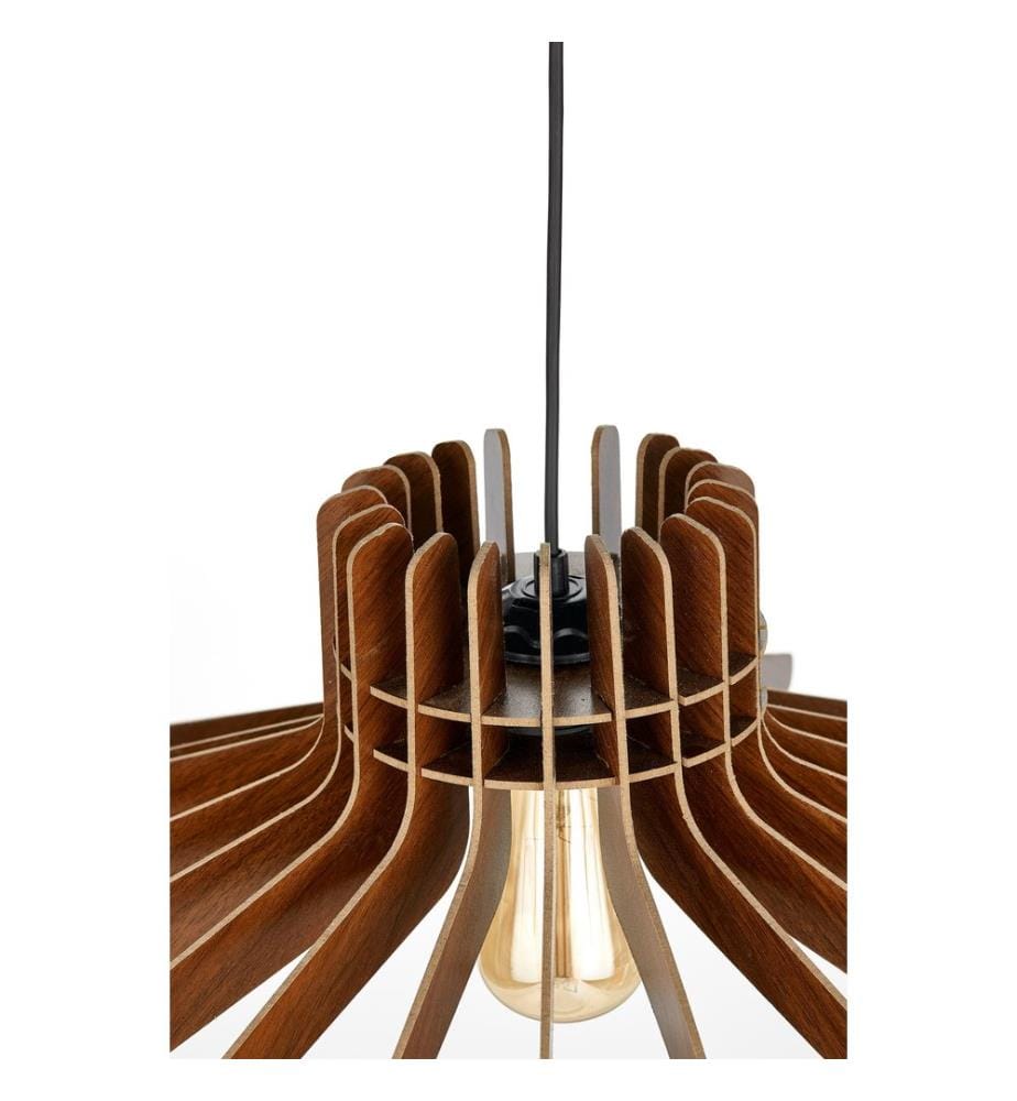 Kronleuchter, Walnuss, MDF-Körper