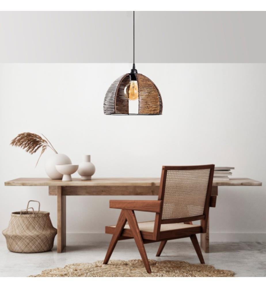 Lampadario, Antichità, Corpo in metallo, Replica di bambù