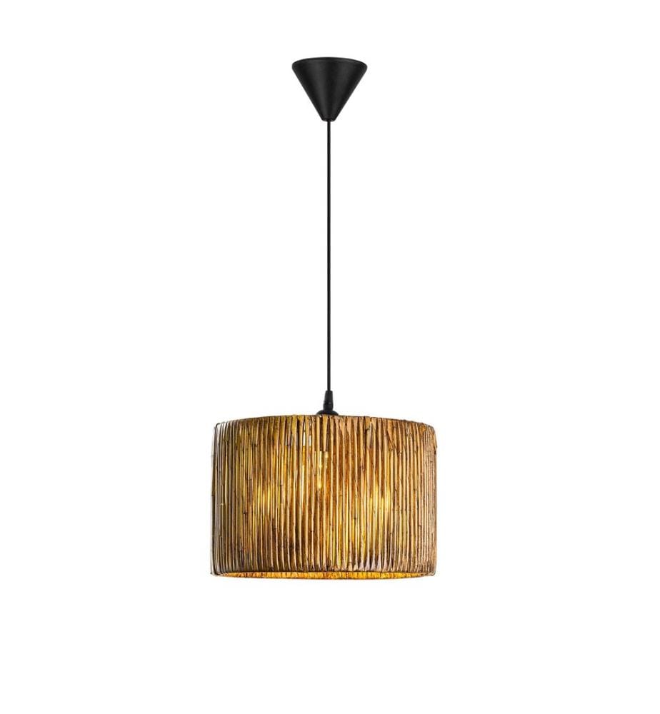 Lampadario, Antichità, Corpo in metallo, Replica di bambù