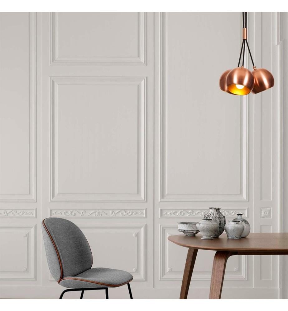 Lampadario, Rame, Oro, Corpo in metallo