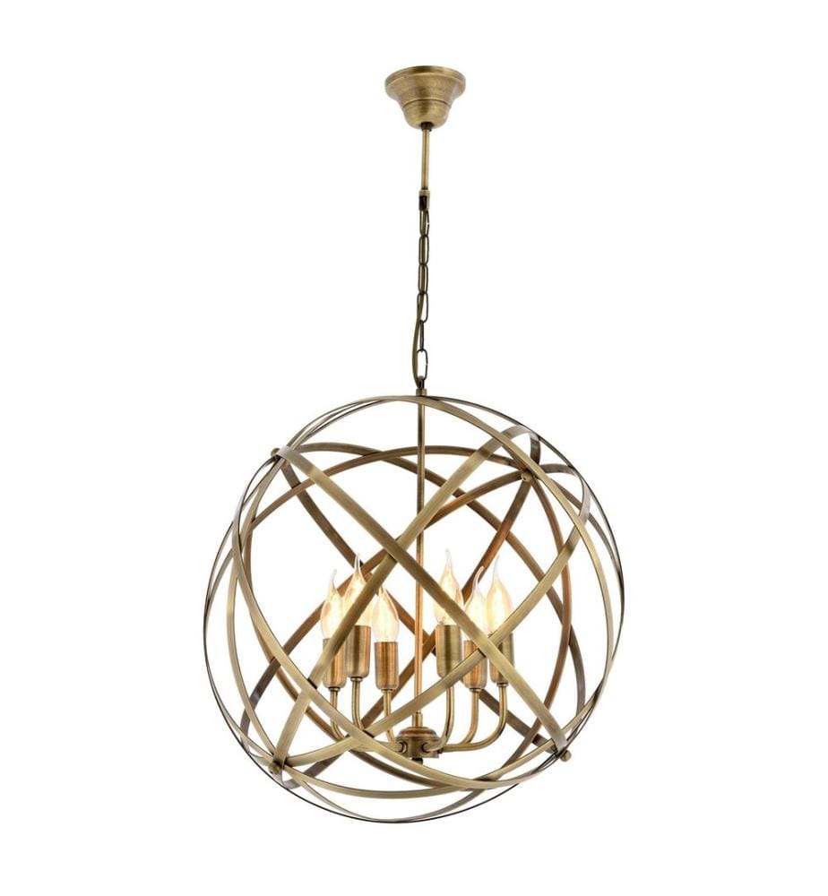 Kronleuchter, Vintage, Metallgehäuse, Metallkappe