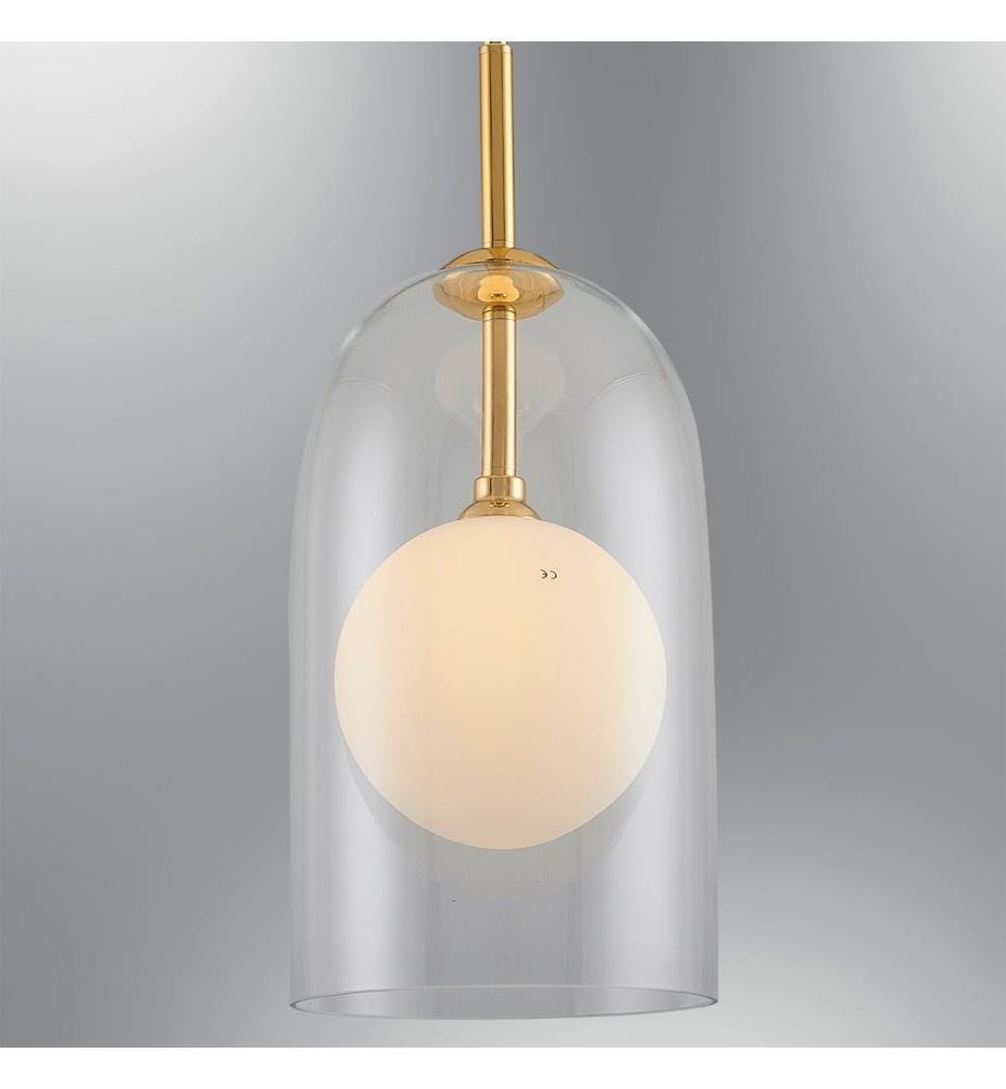 Kronleuchter, Transparent, Metallgehäuse, Glasabdeckung