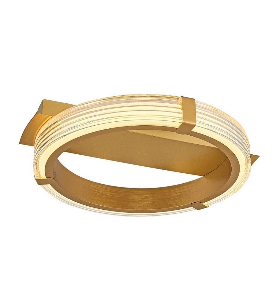 Kronleuchter, Gold, Metallgehäuse, Acrylkappe