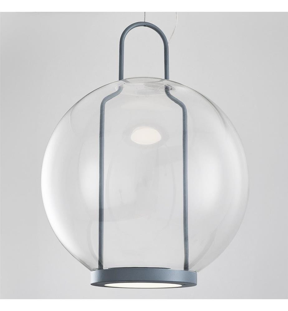Kronleuchter, Grau, Metallgehäuse