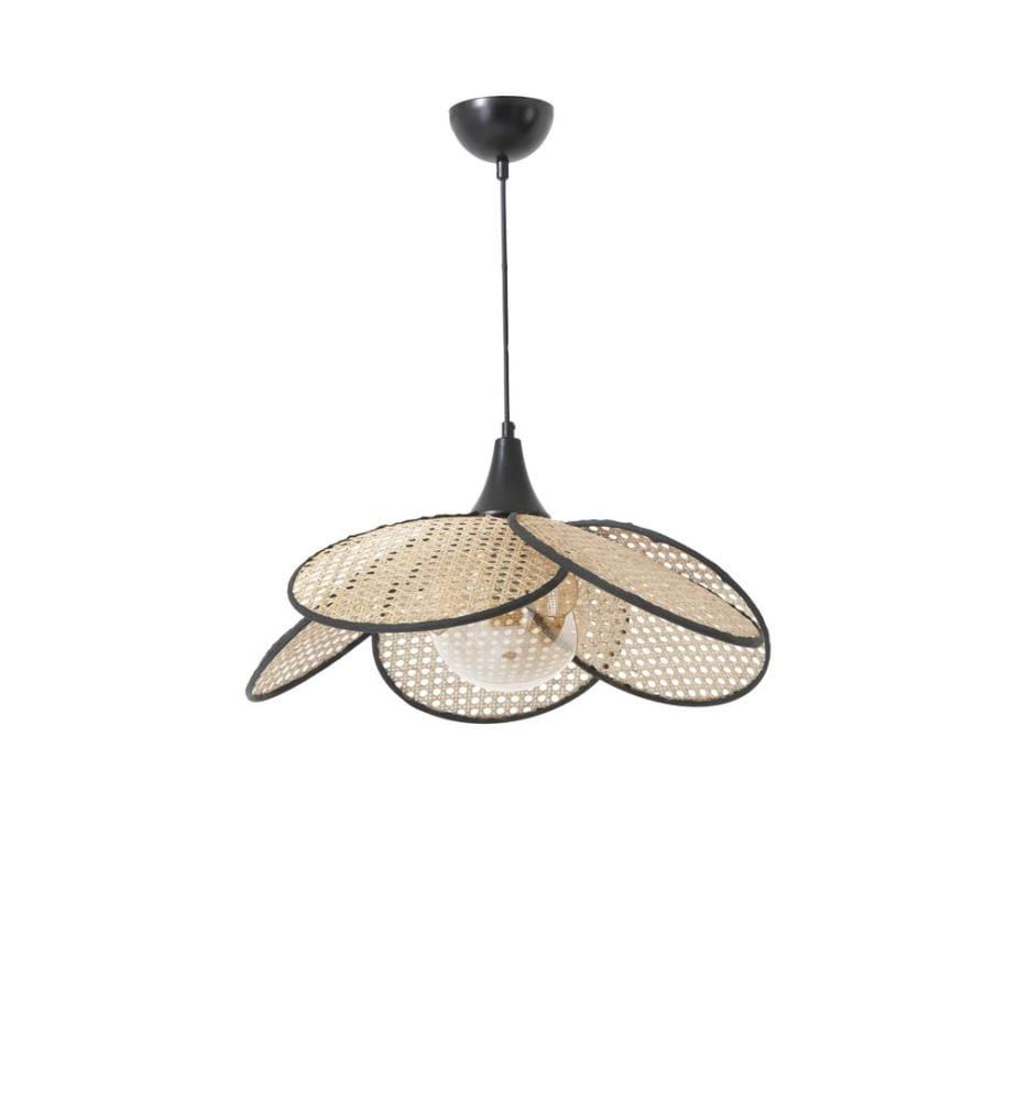 Lustre, fumée, beige, 100% métal
