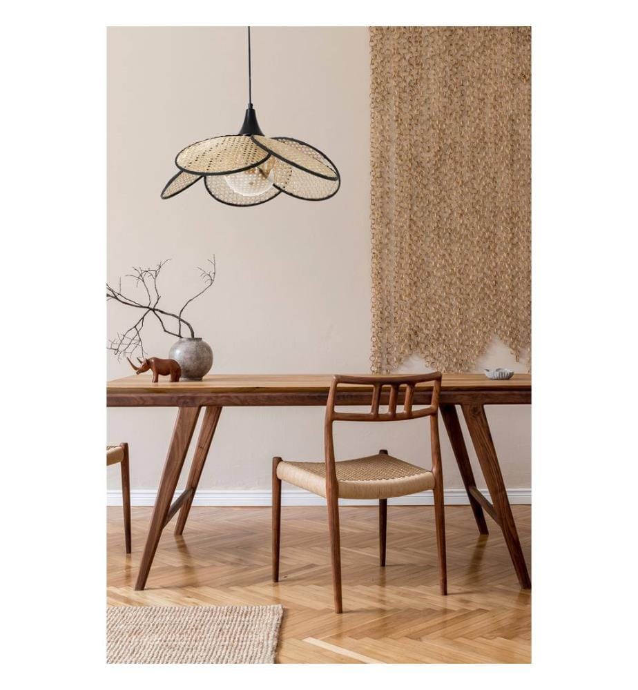 Lustre, fumée, beige, 100% métal