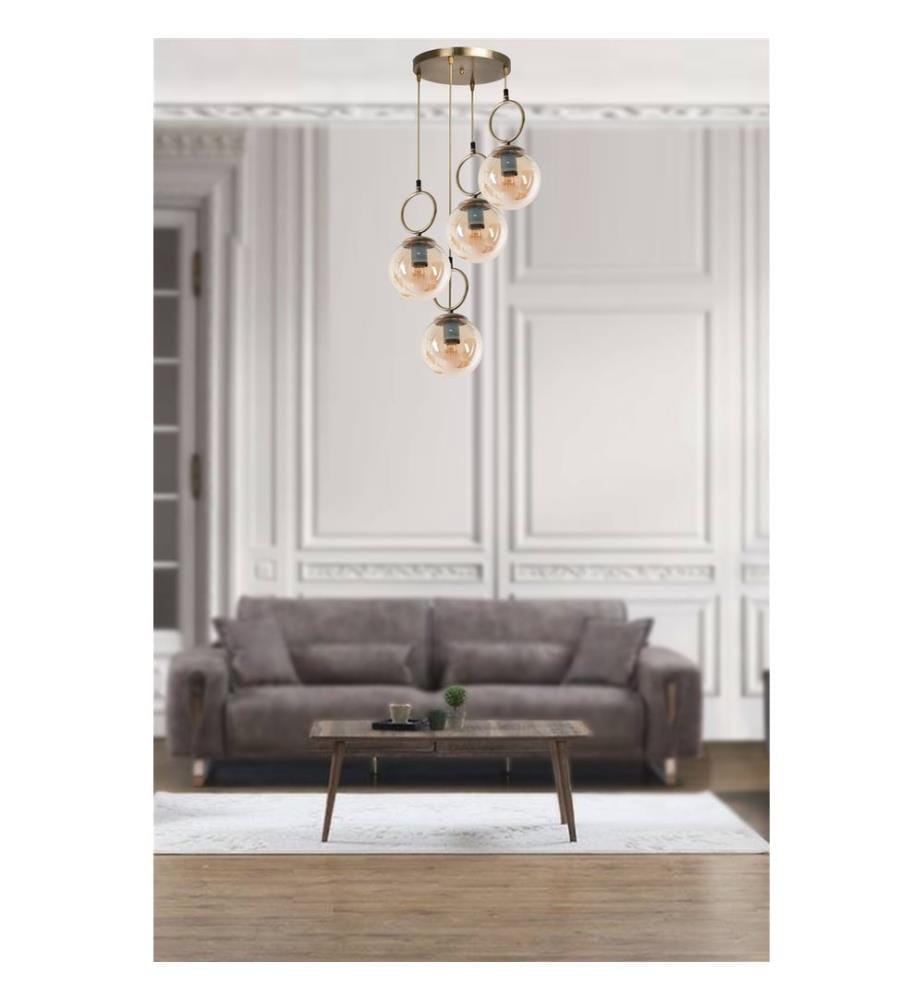 Lampadario, Rame, 100% Metallo