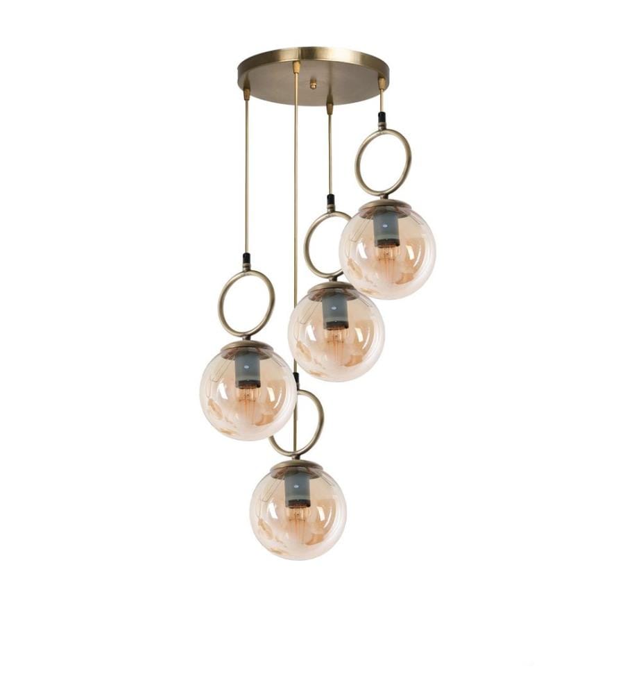 Lampadario, Rame, 100% Metallo