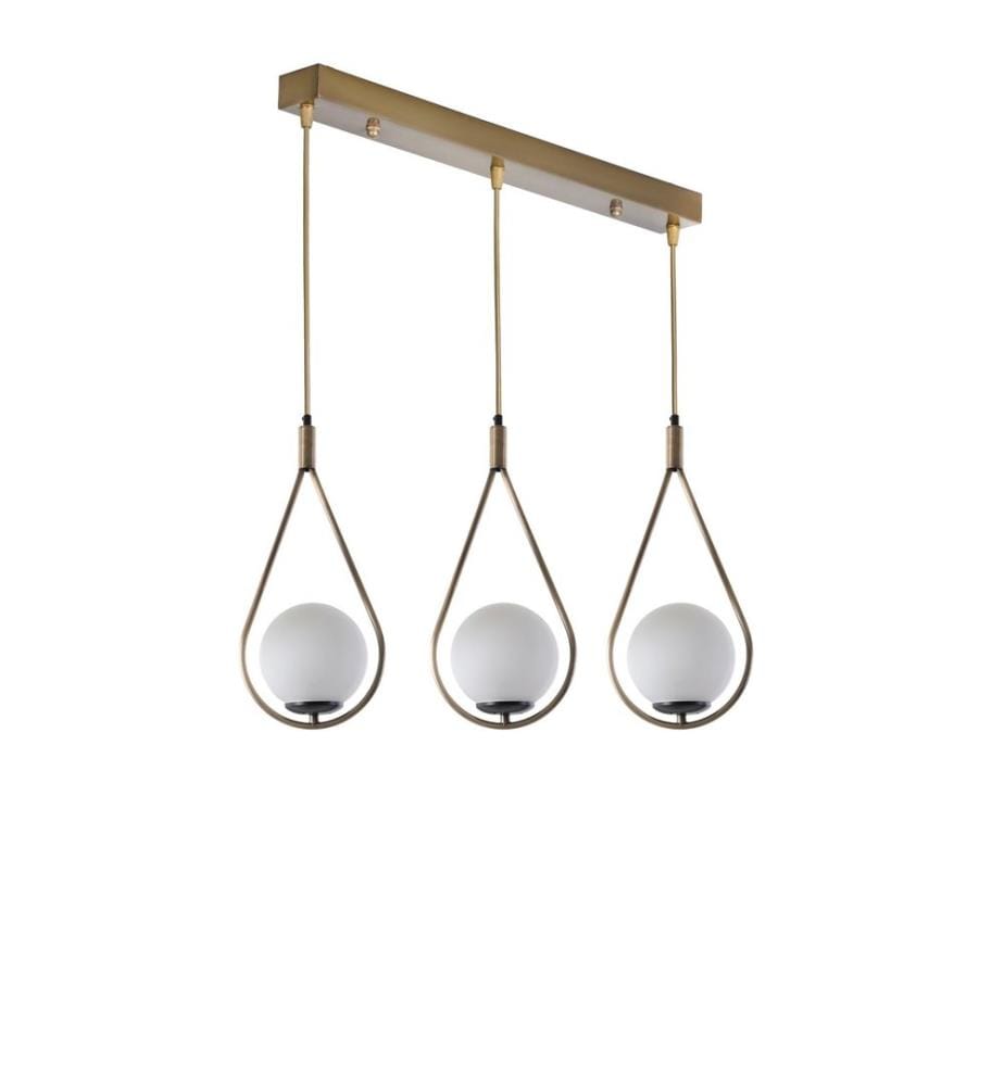 Lustre, blanc, cuivre, 100% métal