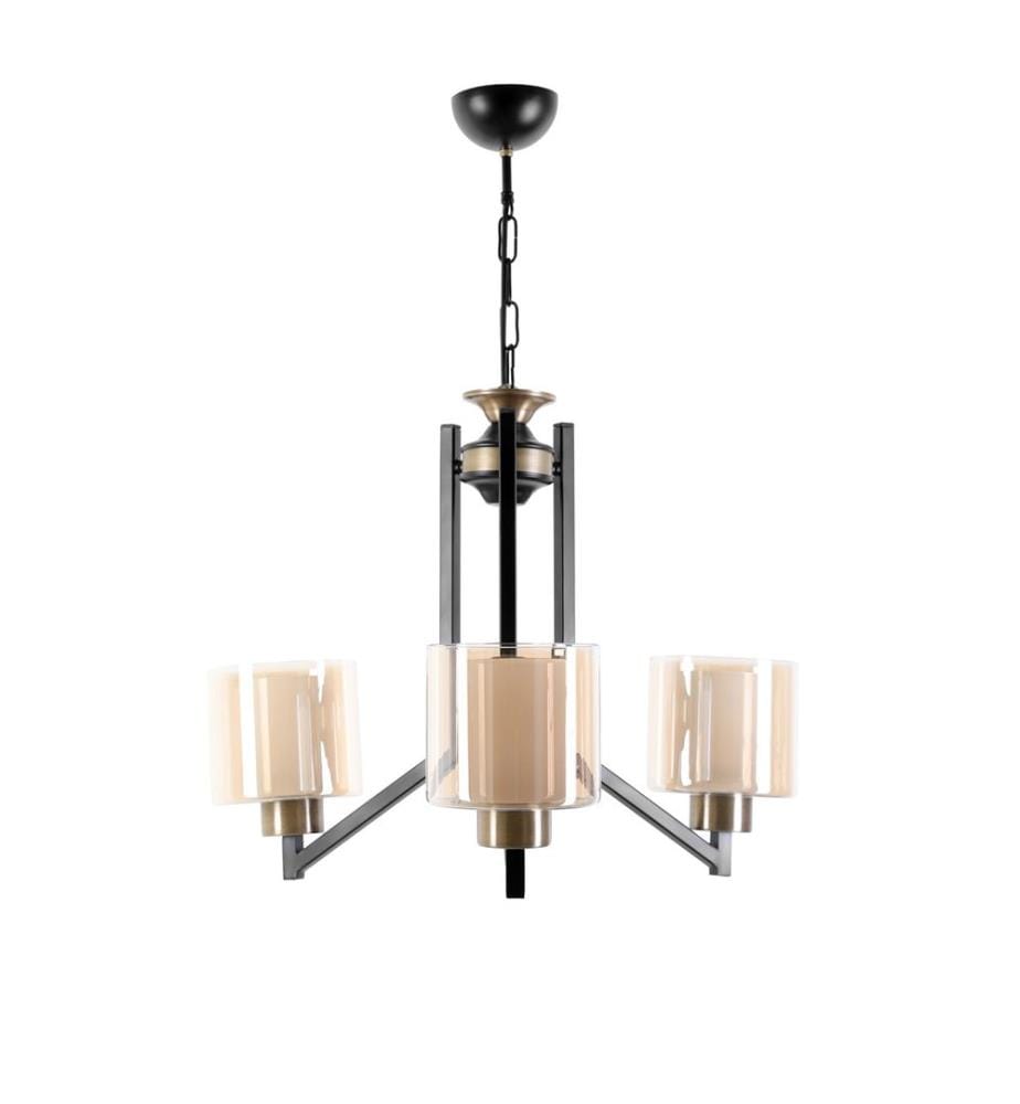 Lampadario, Nero, Rame, 100% Metallo