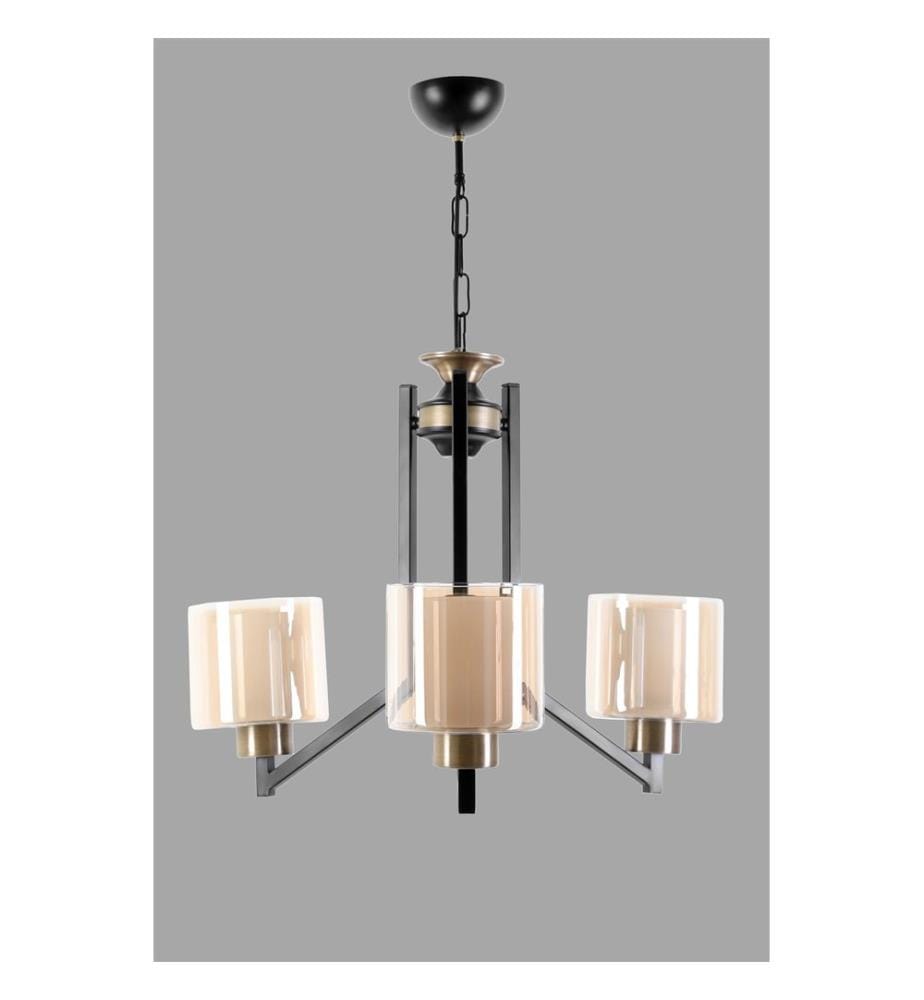 Lampadario, Nero, Rame, 100% Metallo