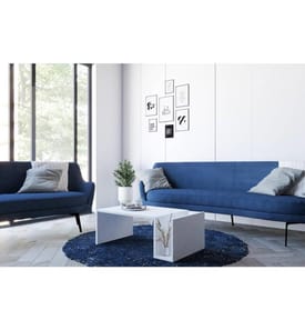 Couchtisch, Weiss, Melaminbeschichtete Spanplatte