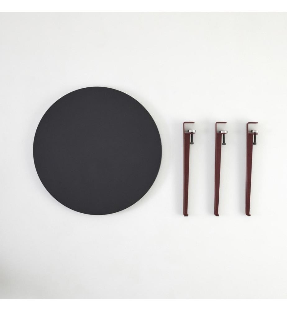 Table basse, Anthracite, Rouge bordeaux, Panneau de particules mélaminé