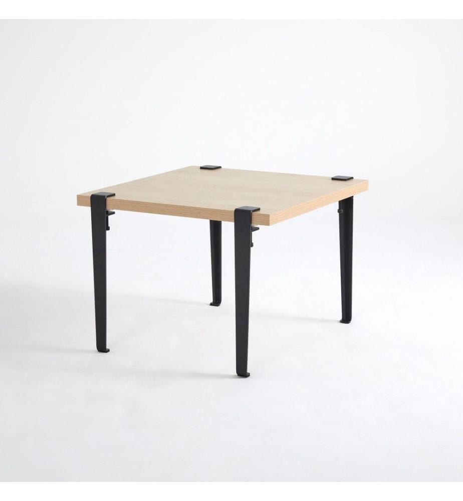 Table basse, bois, noir, panneau de particules mélaminé