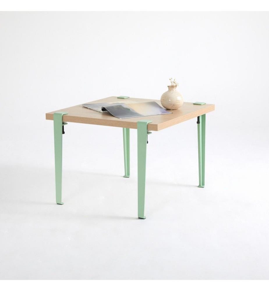 Table basse, bois, vert menthe, panneau de particules mélaminé