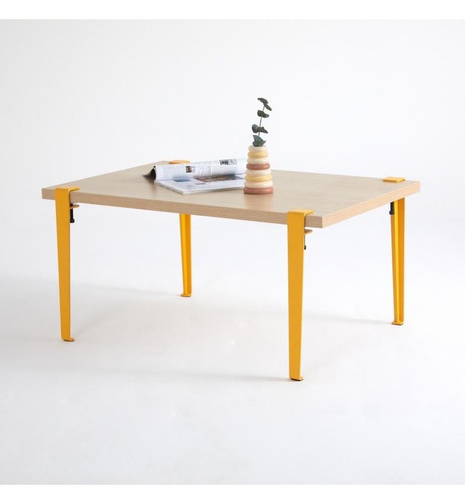 Couchtisch, Holz, Gelb, Melaminbeschichtete Spanplatte