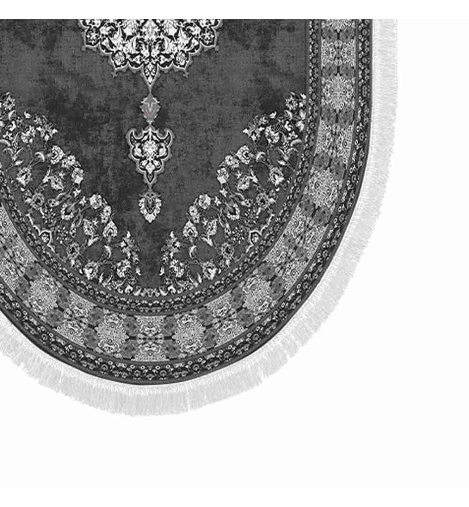 Badematten-Set, 2-teilig, grau, 100% Polyester, rutschfeste Unterseite