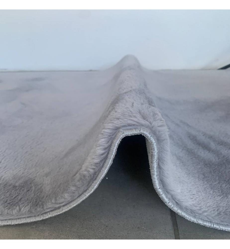 Bathmat, Grey, 100% Acrylic