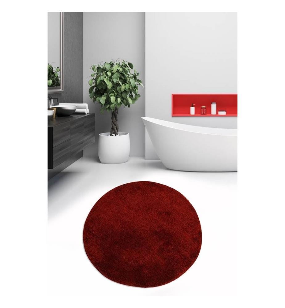 Acryl Badematte, Rot, 100% Acryl
