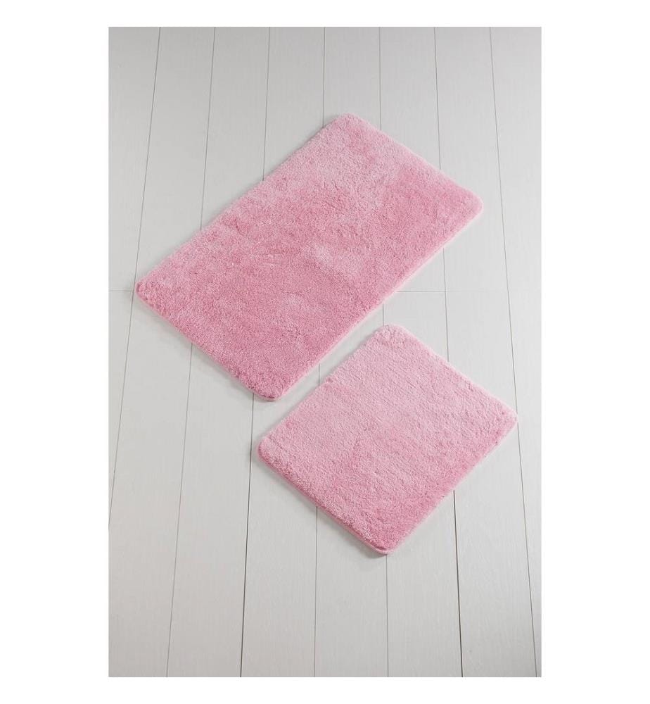 Acrylic Bathmat Set, 2 Pieces, Candy Pink, 100% Acrylic