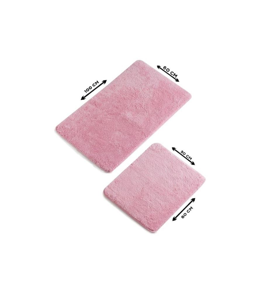 Acrylic Bathmat Set, 2 Pieces, Candy Pink, 100% Acrylic