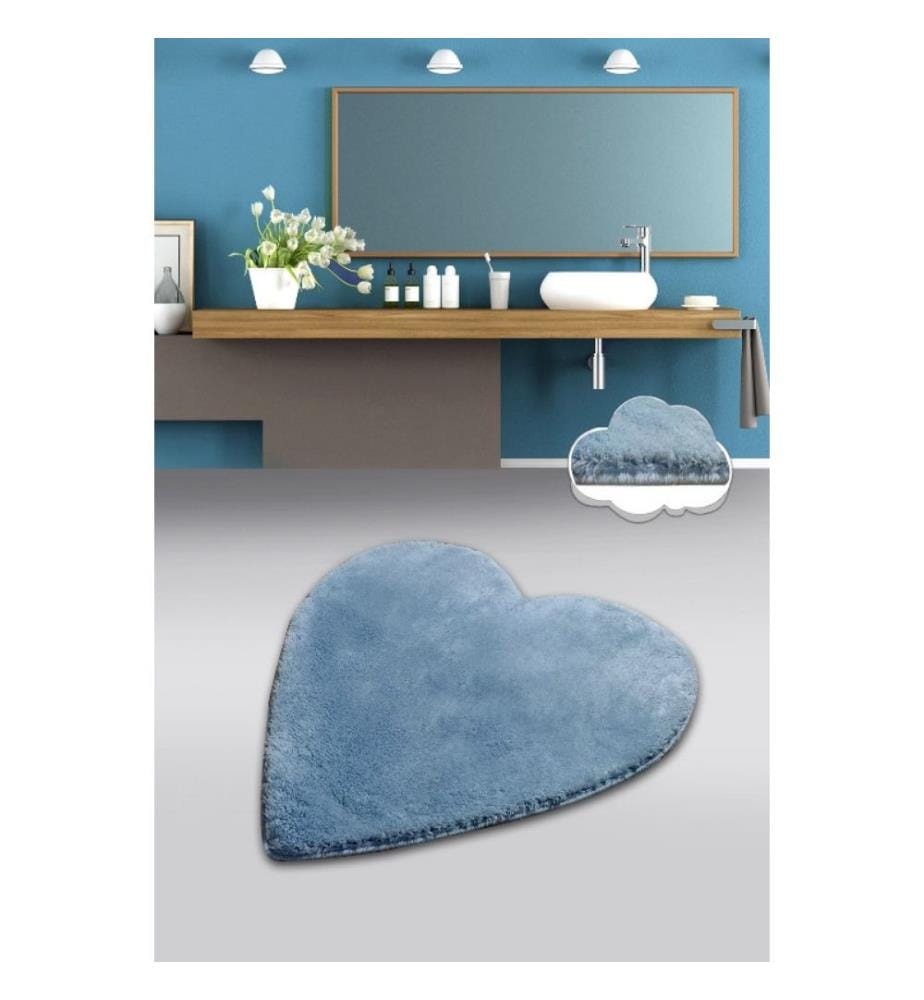 Acryl Badematte, Blau, 100% Acryl