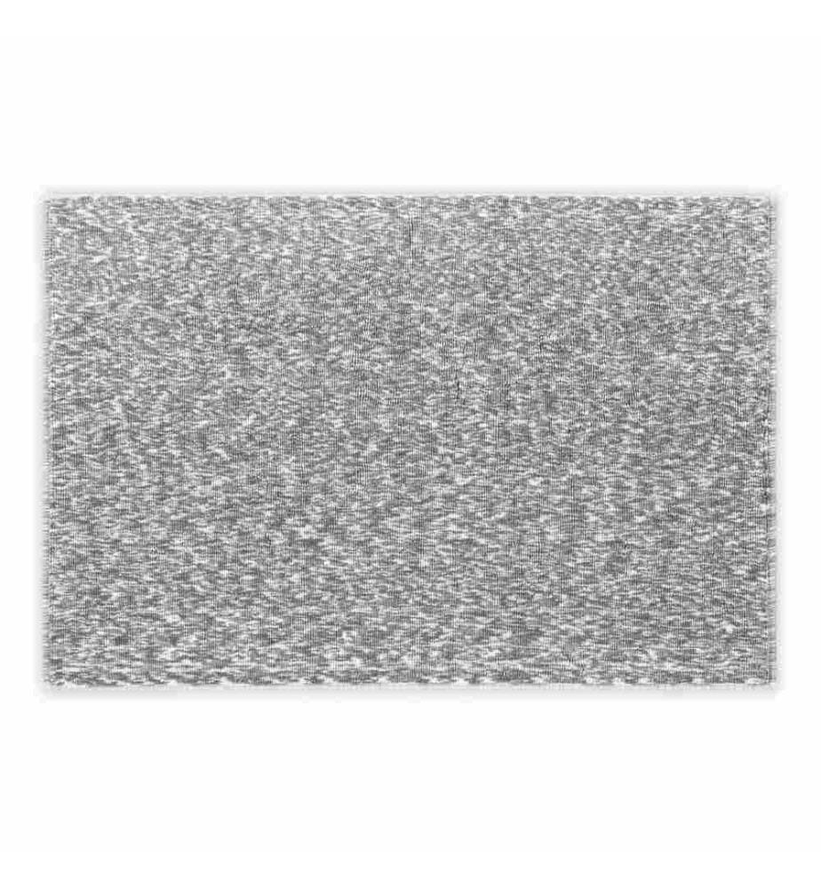 Bathmat, Dark Grey, White, 100% Cotton