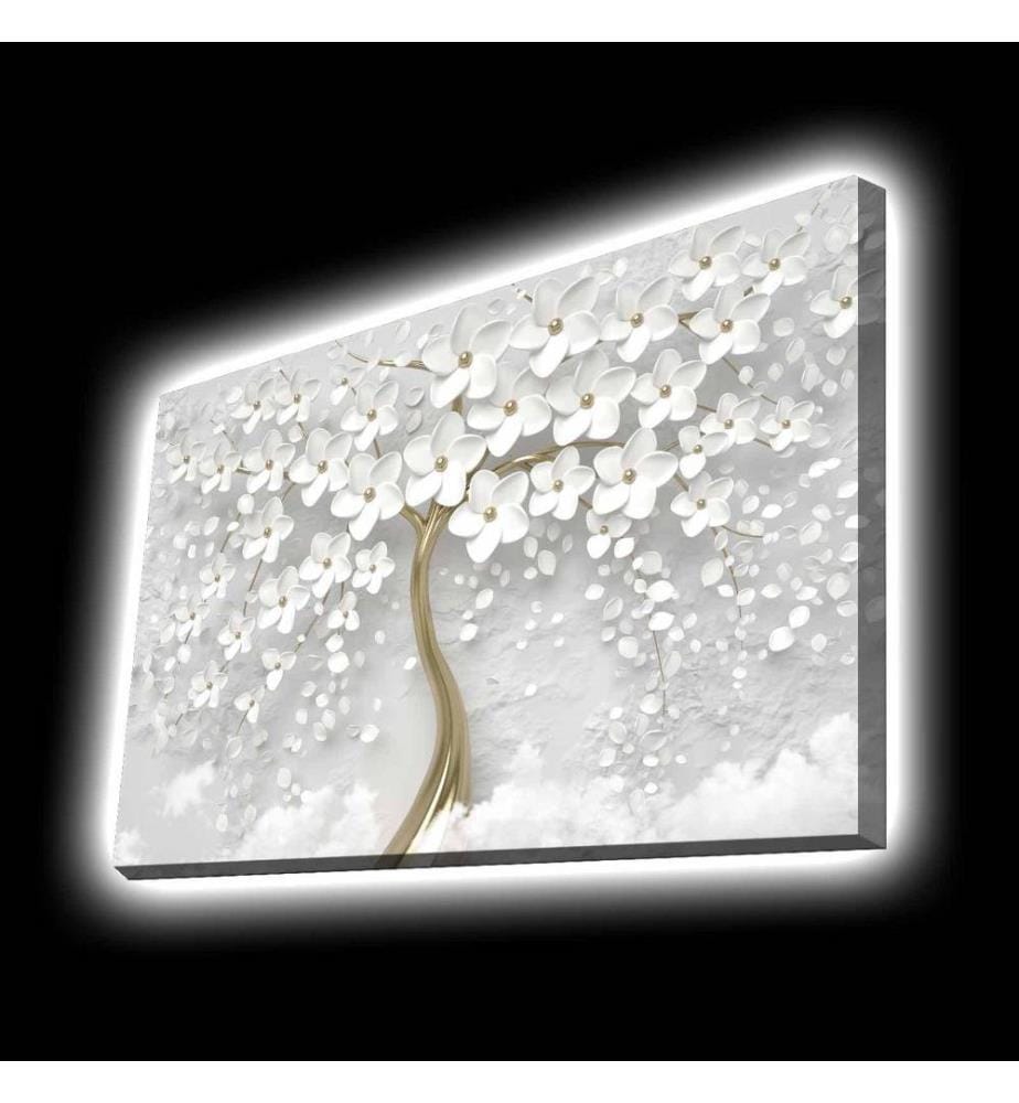 Dekorative Leinwandbilder mit Led-Beleuchtung, Multicolor, Polyester-Leinwand