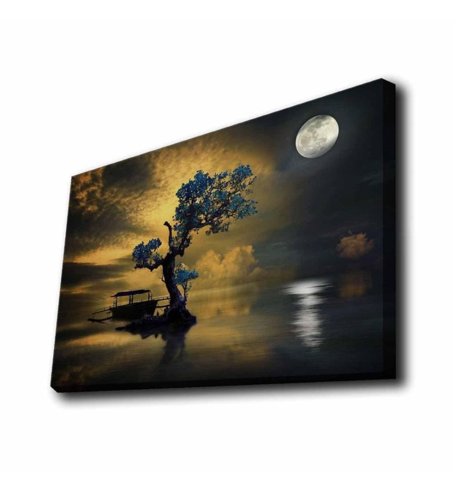 Dekorative Leinwandbilder mit Led-Beleuchtung, Multicolor, Polyester-Leinwand