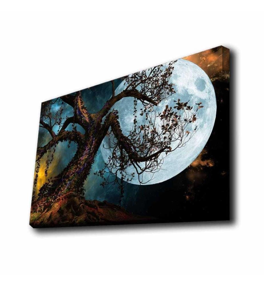 Dekorative Leinwandbilder mit Led-Beleuchtung, Multicolor, Polyester-Leinwand