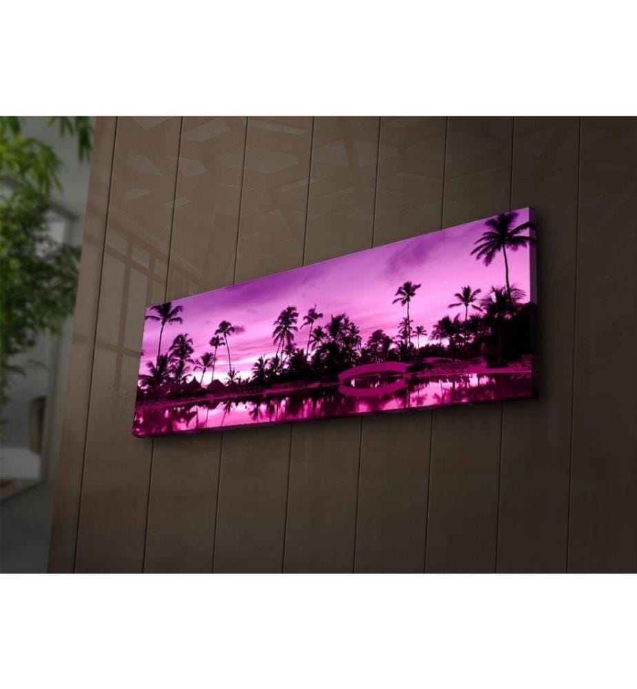 Dekorative Led beleuchtet Leinwand Gemälde, Multicolor, Wildleder Leinwand