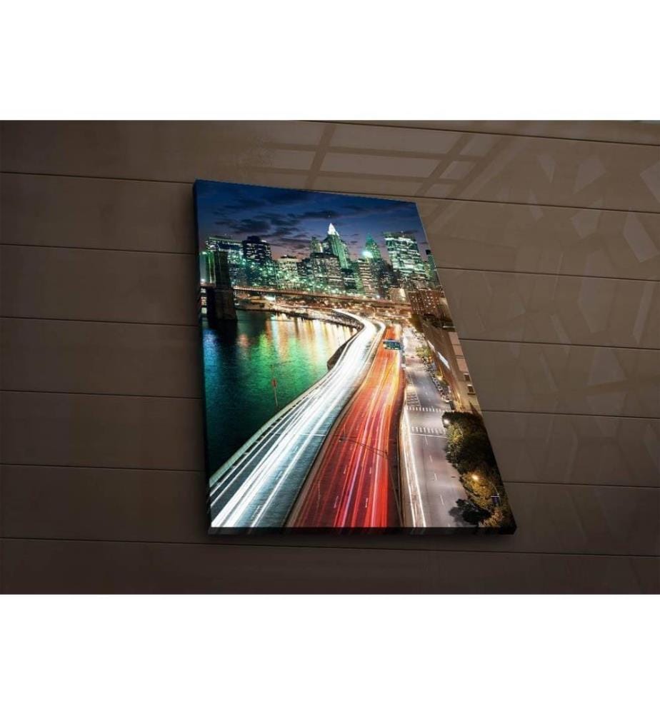 Dekorative Led beleuchtet Leinwand Gemälde, Multicolor, Wildleder Leinwand