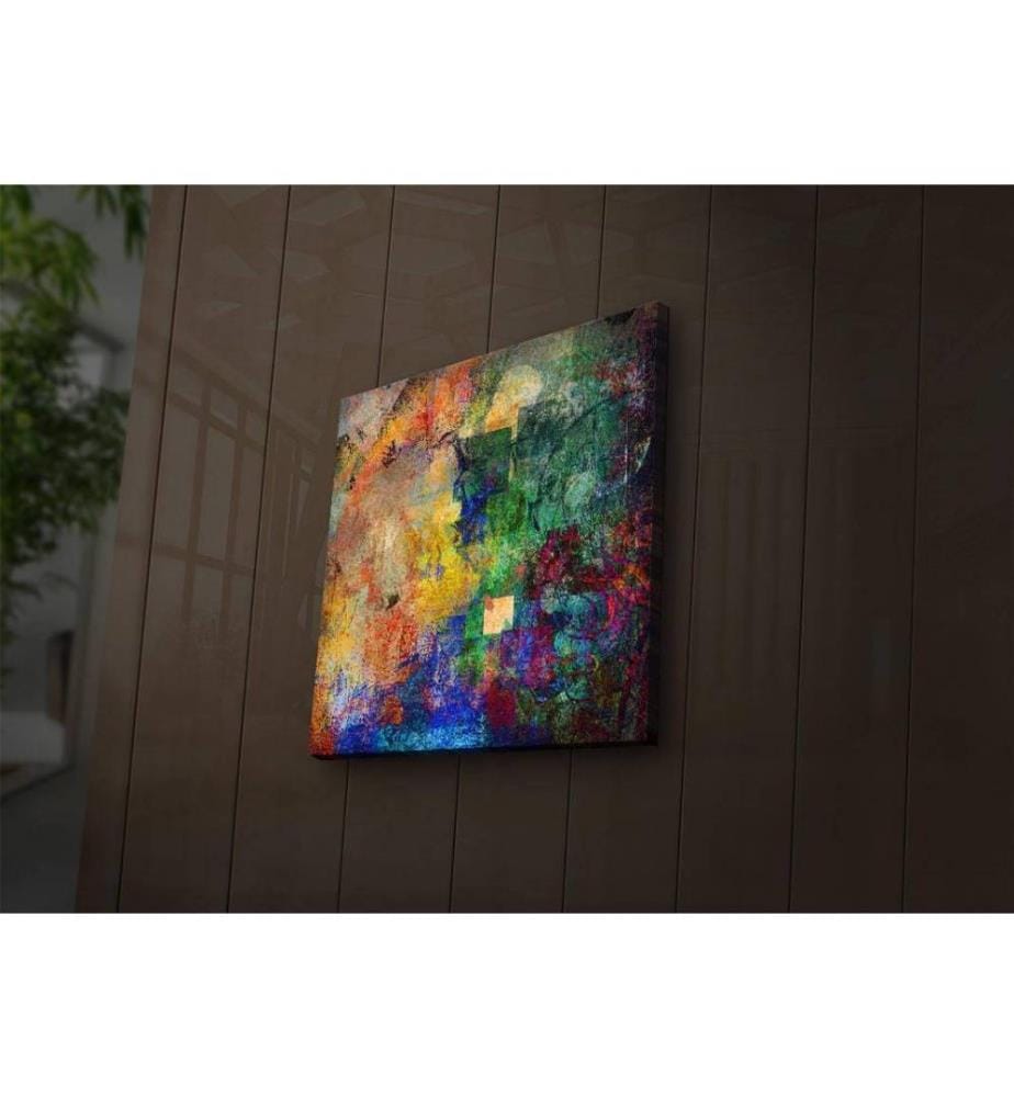 Dekorative Led beleuchtet Leinwand Gemälde, Multicolor, Wildleder Leinwand
