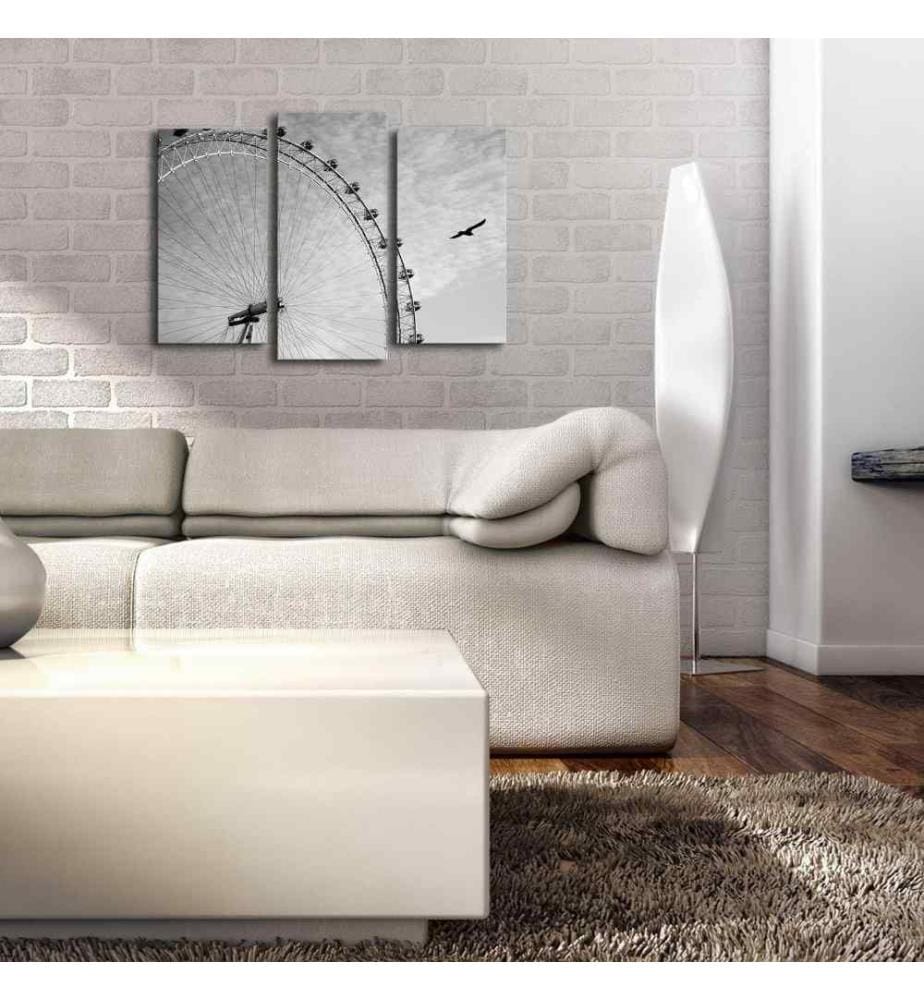 Dekorative Led beleuchtete Leinwand Gemälde, 3 Stück, Multicolor, Wildleder Leinwand