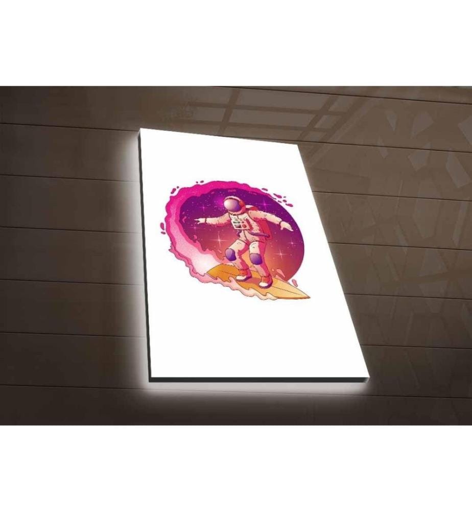 Dekorative Led-Licht-Leinwandmalerei, Multicolor, Wildleder-Leinwand
