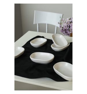 Appetizerschalen-Set, 6-teilig, Mattweiss, 100% Keramik, antibakteriell
