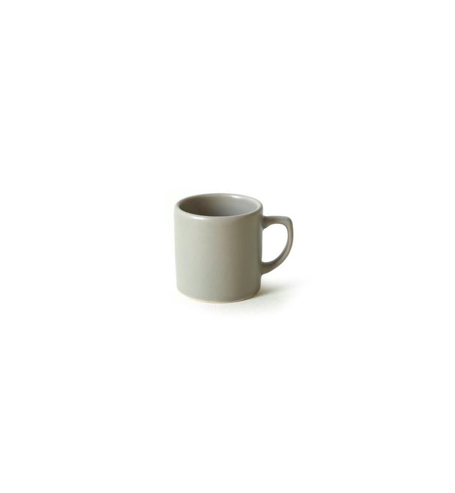 Coffee Cup Set, 12 Pieces, Matte Grey, 100% Ceramic, Antibacterial
