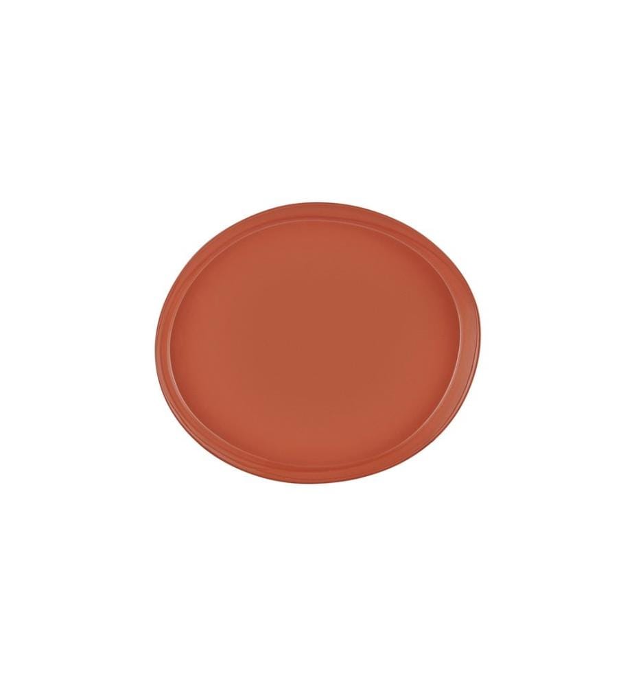 Cake Serving Plate, Terracota, 100% Porcelain