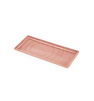 Service Plate, Salmon, 100% Ceramic
