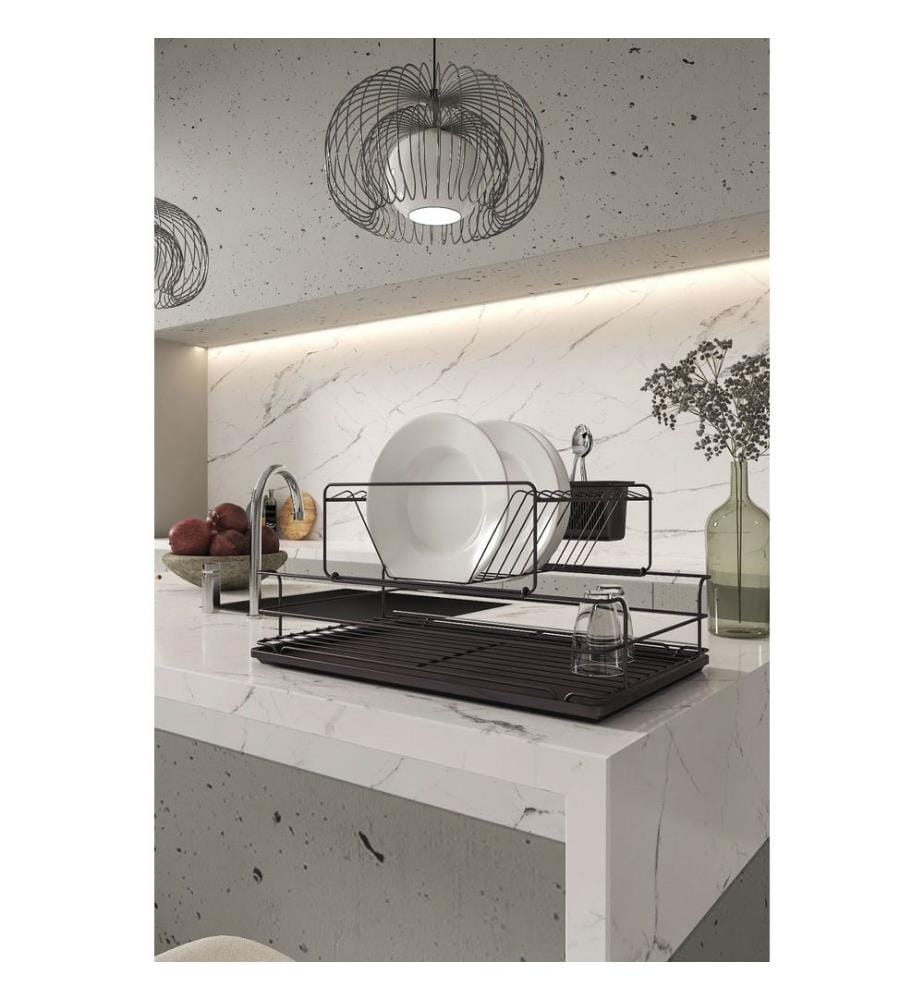 Dish Rack, Black, 100% Metal