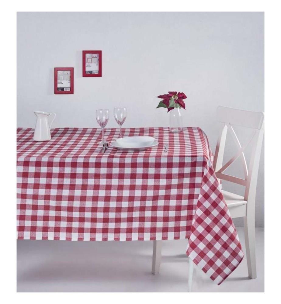 Nappe, rouge, coton