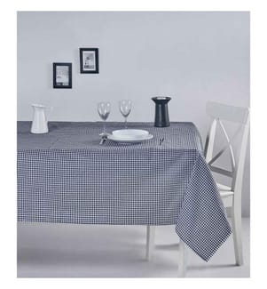 Nappe, noire, blanche, en coton