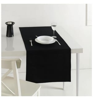 Tapis de course, noir, 65% coton - 35% polyester