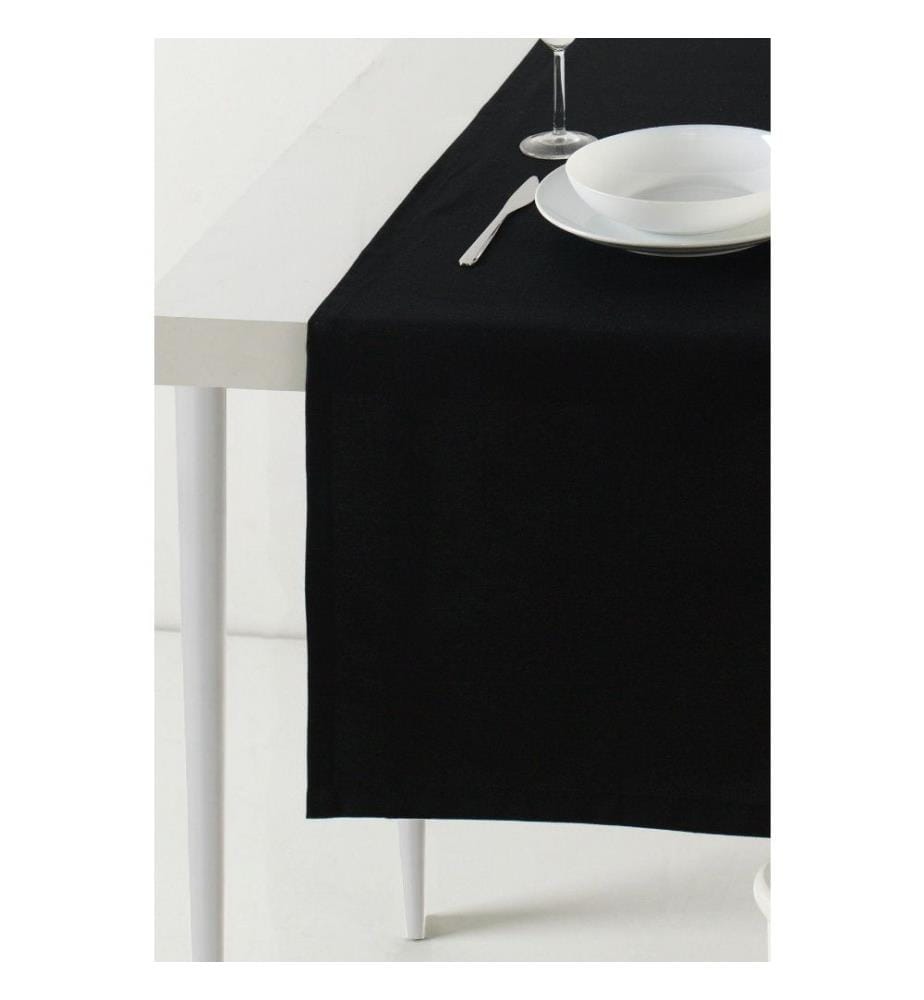 Runner, nero, 65% cotone - 35% poliestere