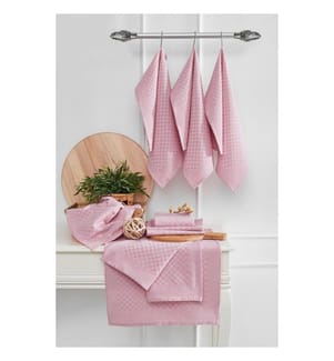 Küchentuch-Set, 10 Stück, Rosa, 80% Baumwolle / 20% Polyester