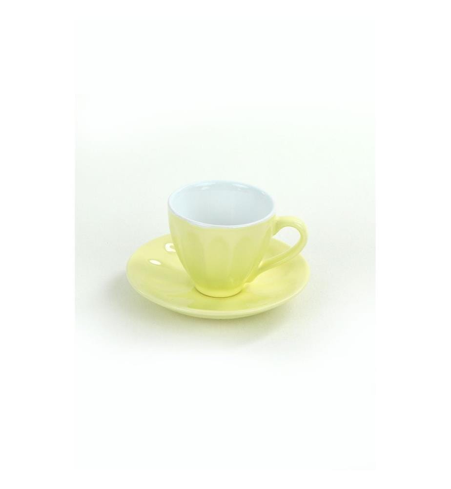 Tea Cup Set, 12 Pieces, Multicolor, Ceramic Stoneware, Does Not ABSorb Water