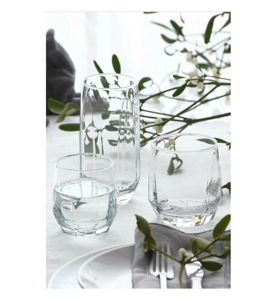 Glasset, 18 Stücke, Transparent, Glas