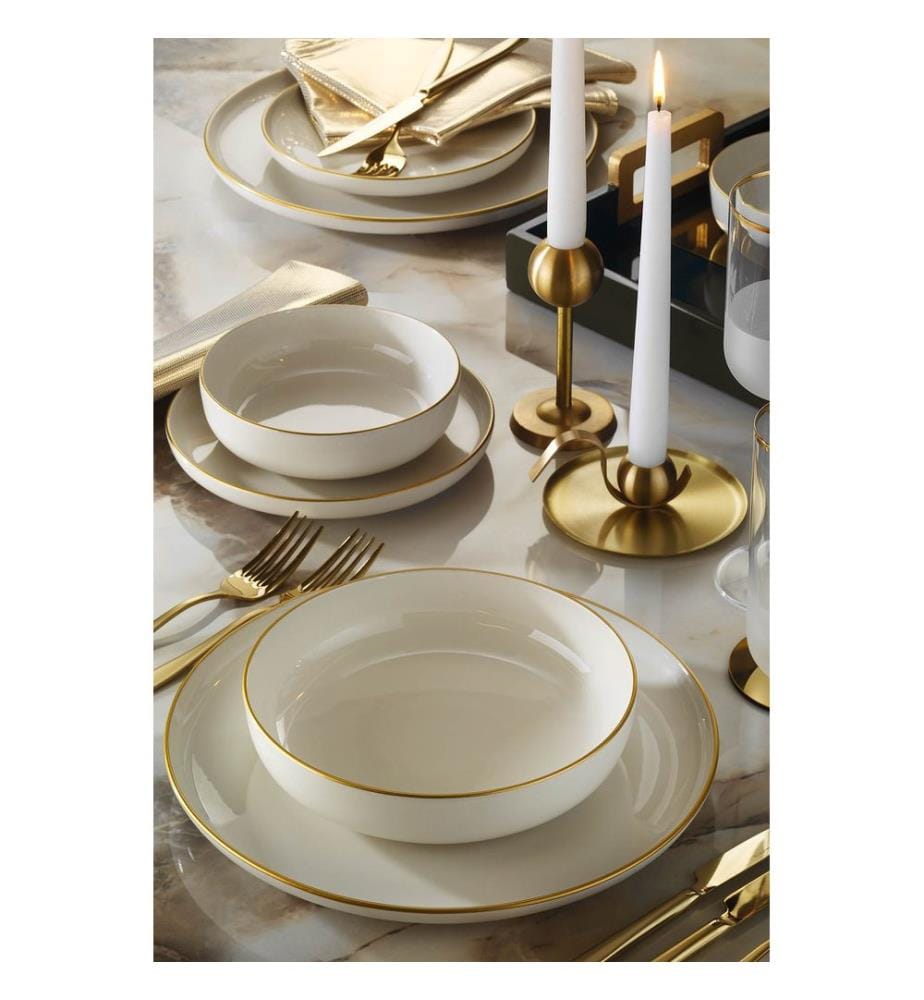 Dinner Set, 16 Pieces, Multicolor, 100% Porcelain