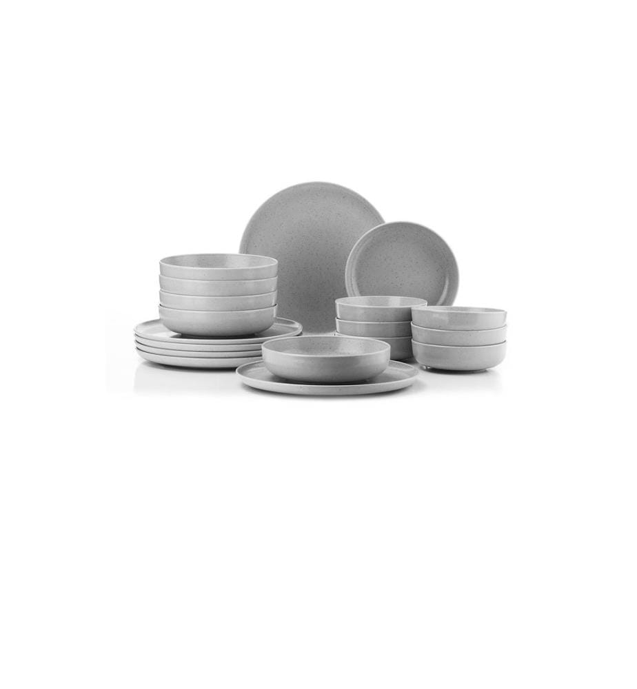 Dinner Set, 18 Pieces, Multicolor, 100% Porcelain